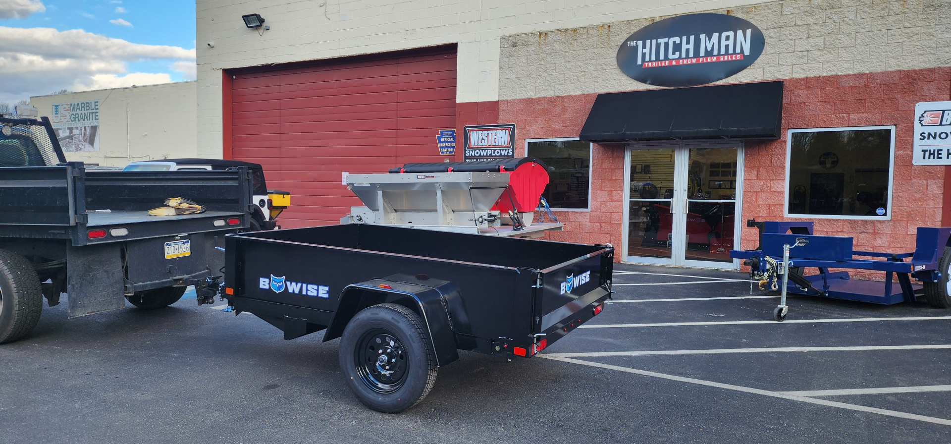 New 5 x 8 BWISE Low Pro Dump Trailer 3k