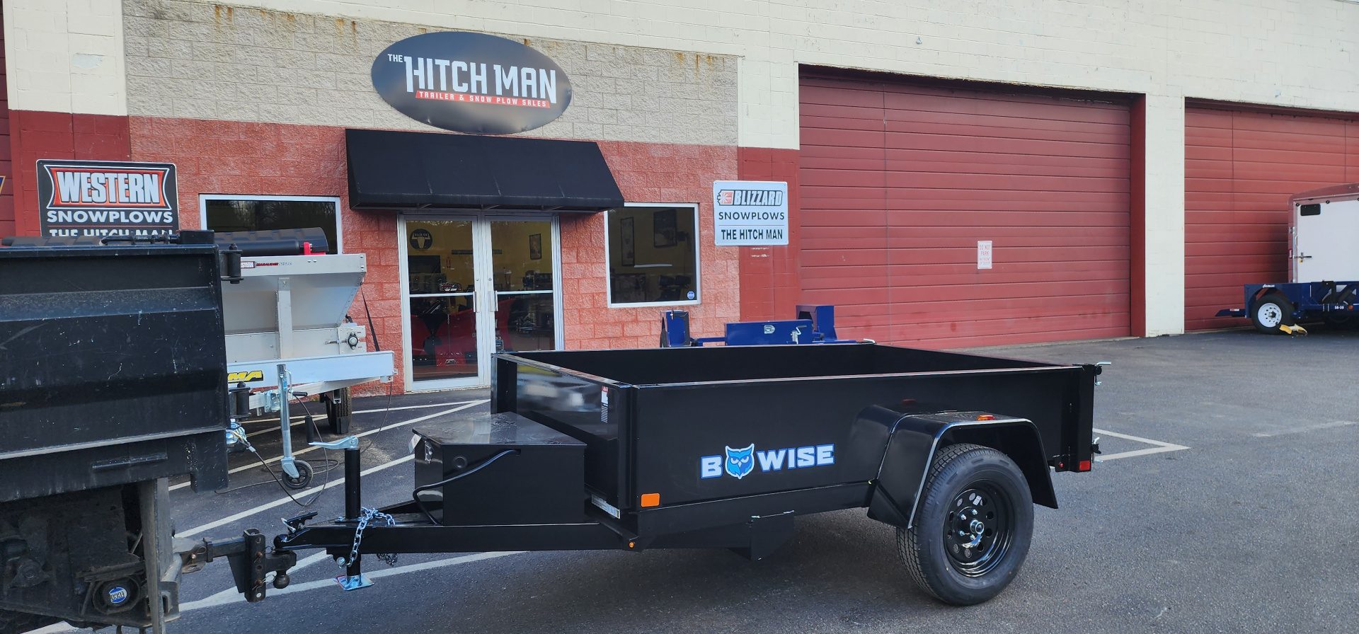 New 5 x 8 BWISE Low Pro Dump Trailer 3k