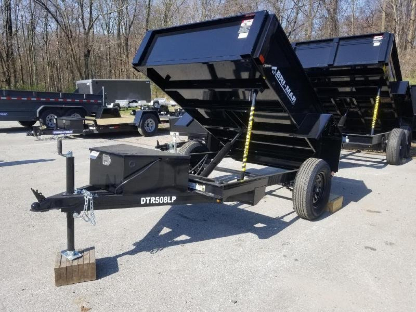 New 5 x 8 BWISE Low Pro Dump Trailer 3k