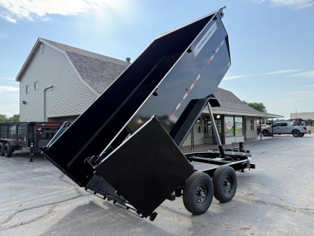 New 2026 PJ 83"x14' BP Tandem Axle Low Pro Telescopic Dump w/ 48" Sides - DT