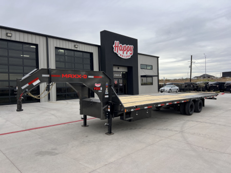 New 2026 MAXX-D 102”x32’ Gooseneck Hydraulic Dovetail Flatbed w/ Duals – YDX