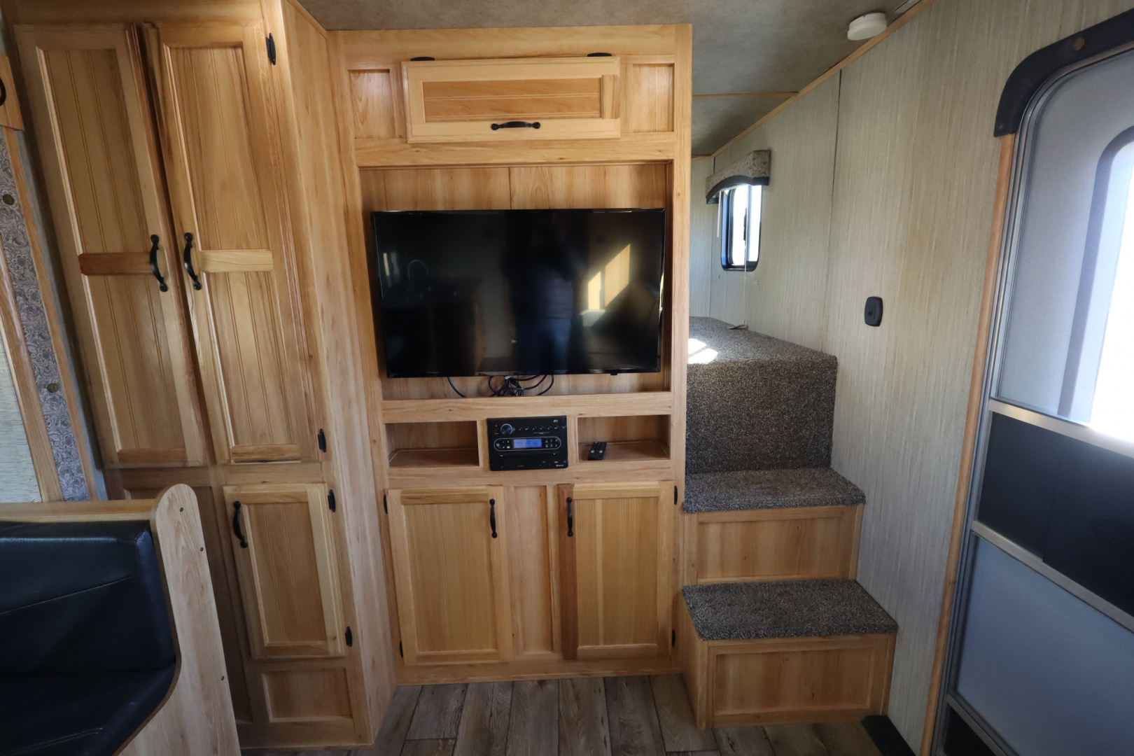 Used 2020 Bison Trailers Trail Boss 3 Horse LQ Slide Horse Trailer