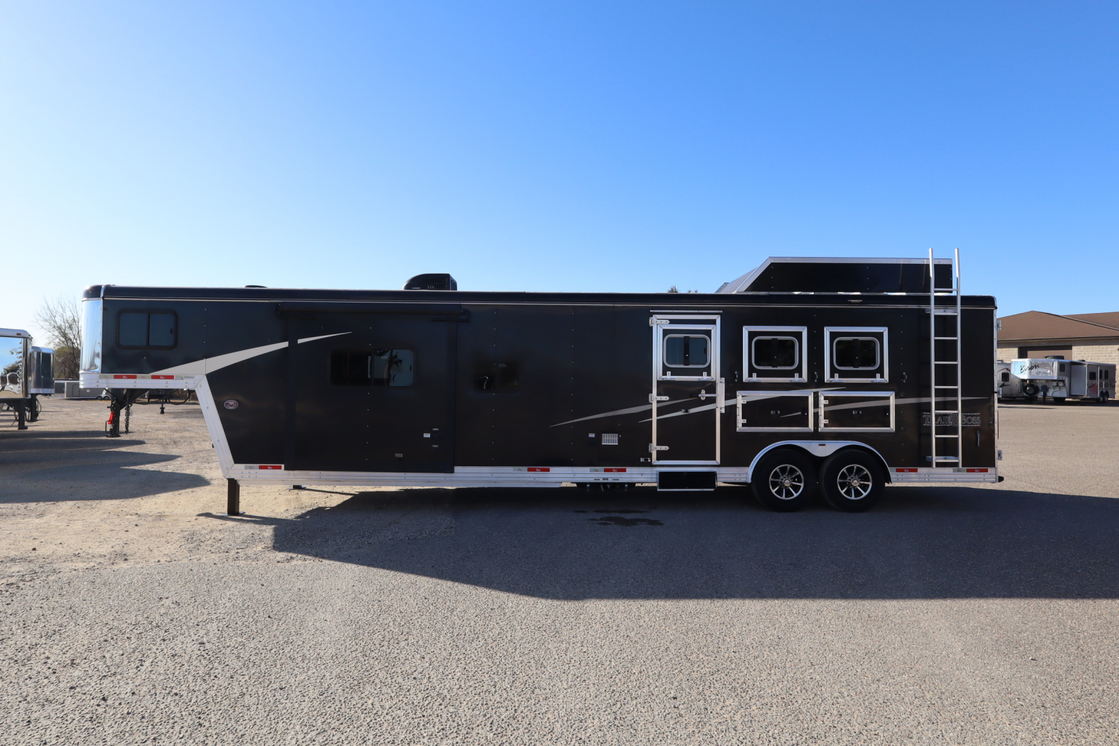 Used 2020 Bison Trailers Trail Boss 3 Horse LQ Slide Horse Trailer