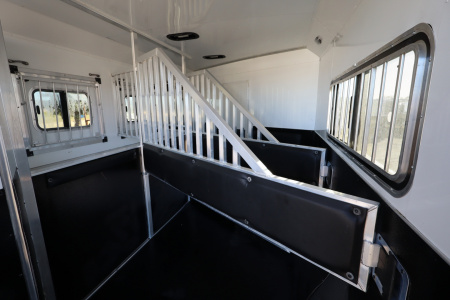 Used 2020 Bison Trailers Trail Boss 3 Horse LQ Slide Horse Trailer