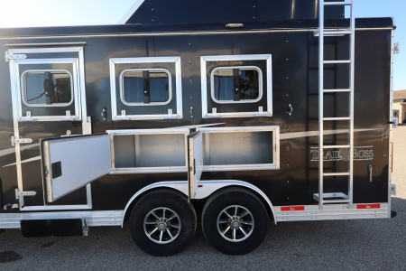 Used 2020 Bison Trailers Trail Boss 3 Horse LQ Slide Horse Trailer