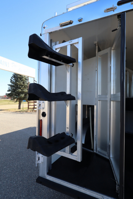 Used 2020 Bison Trailers Trail Boss 3 Horse LQ Slide Horse Trailer