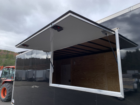 New 2026 SPARTAN 8.5X24 + 2ft V nose/ 7' Int Height /Polycore Exterior/ Concession Window/ Ext. tongue / - 9990gvw