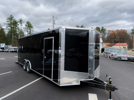 New 2026 SPARTAN 8.5X24 + 2ft V nose/ 7' Int Height /Polycore Exterior/ Concession Window/ Ext. tongue / - 9990gvw