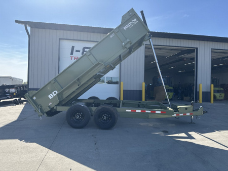 New 2026 Watchdog Green 7'x14' 14k Bird Dog Dump Trailer