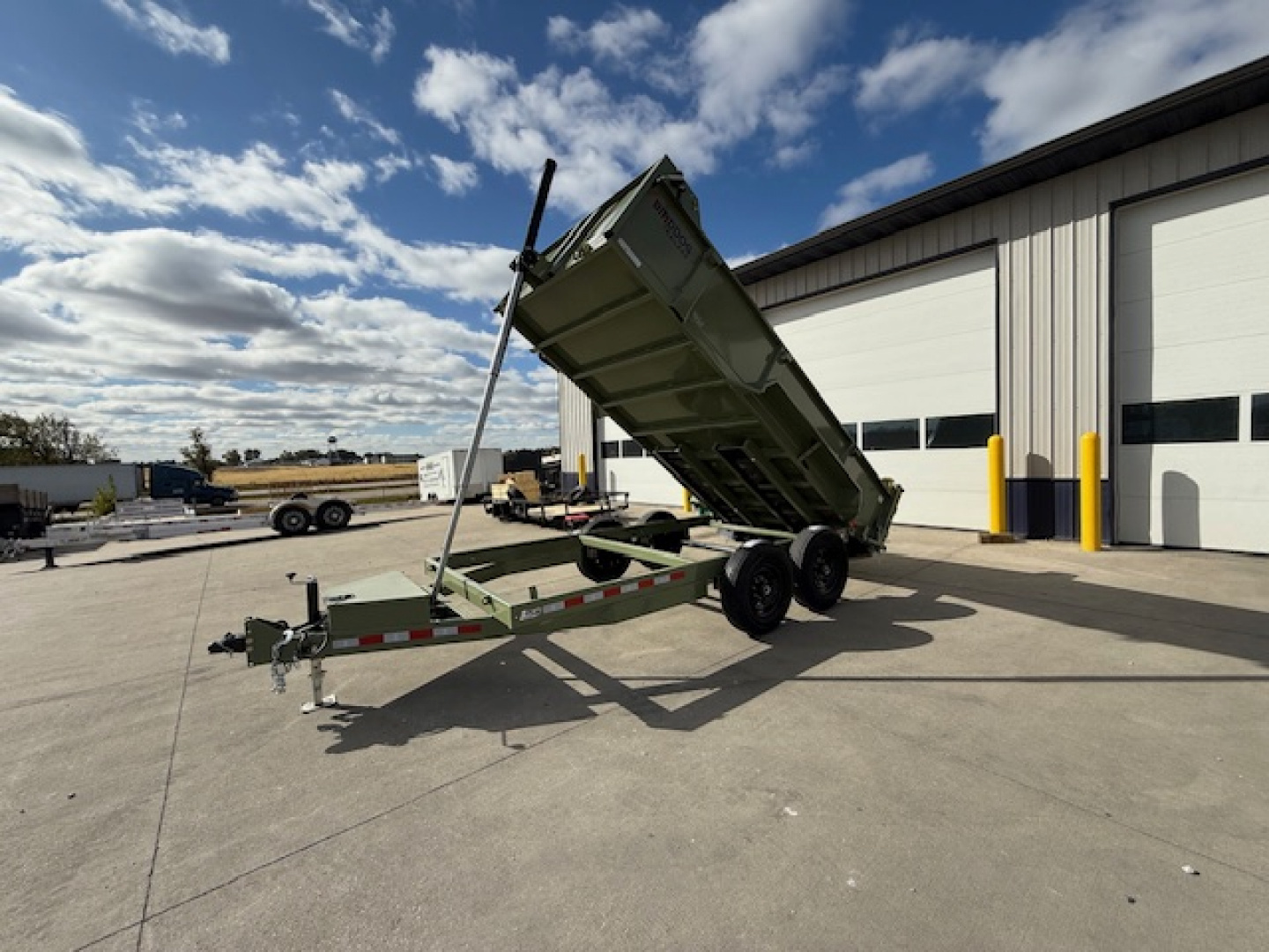 New 2026 Watchdog Green 7'x14' 14k Bird Dog Dump Trailer