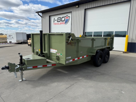 New 2026 Watchdog Green 7'x14' 14k Bird Dog Dump Trailer