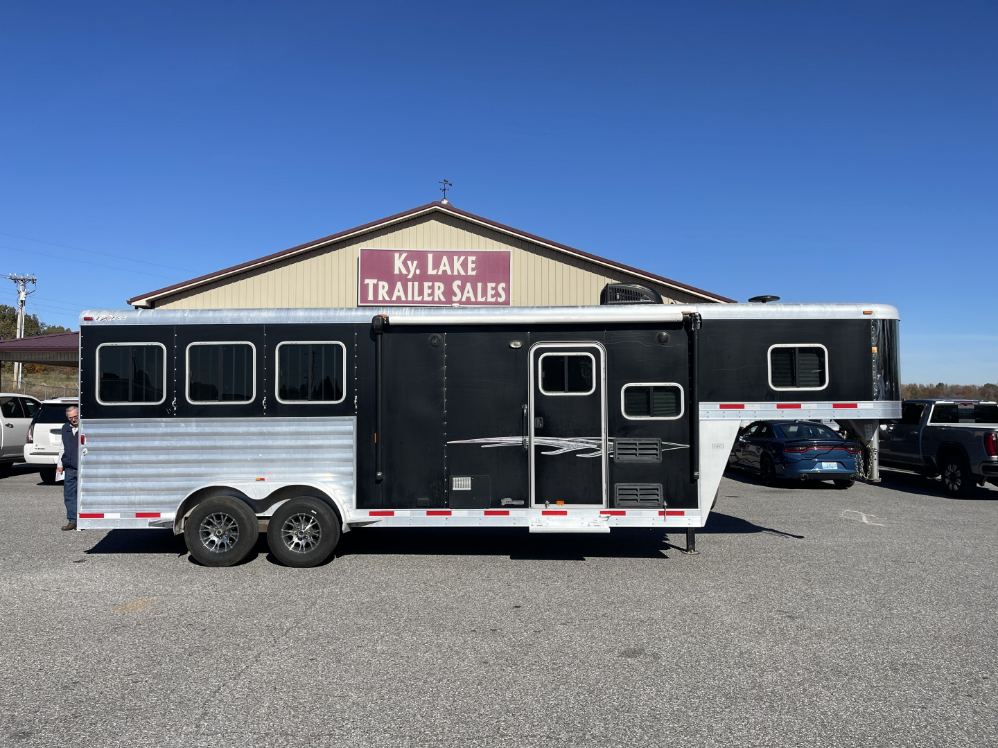 Used 2016 Exiss Trailers 7308 Horse Trailer