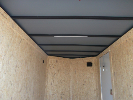 New 2026 Covered Wagon Trailers 6x10 Cargo / Enclosed Trailer / 6'6" Interior Height / Extra Wide Ramp Gate / RV Side Door /.030 Black Semi-Screwless Exterior