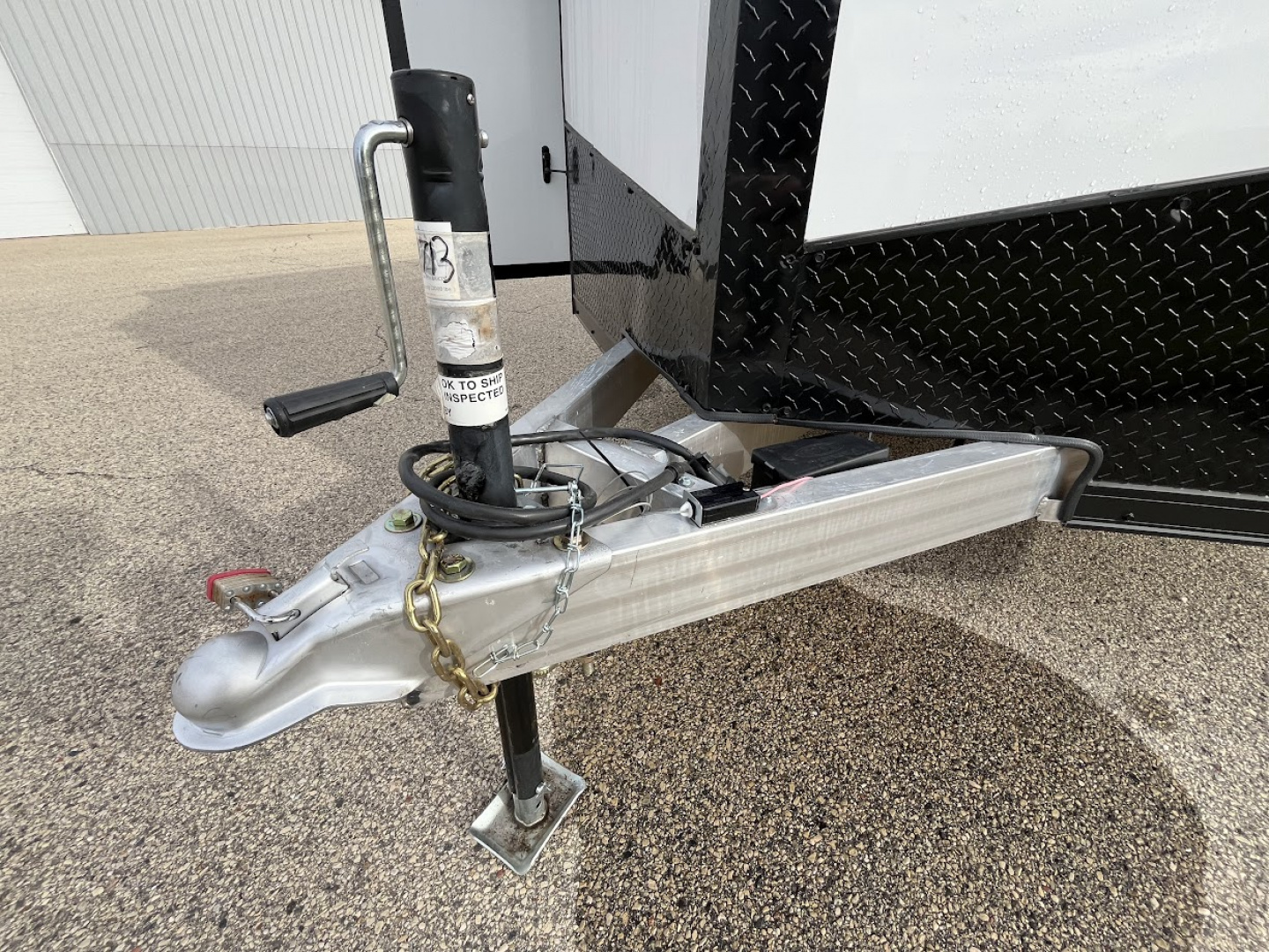 New 2025 Qualitec Aluminum 7.5' x 16'+30" Aerostar w/ UTV Package, Escape Door, Spare Tire & Mount Cargo / Enclosed Trailer