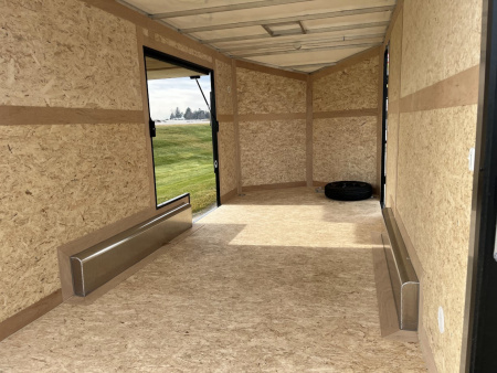 New 2025 Qualitec Aluminum 7.5' x 16'+30" Aerostar w/ UTV Package, Escape Door, Spare Tire & Mount Cargo / Enclosed Trailer