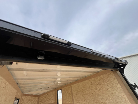 New 2025 Qualitec Aluminum 7.5' x 16'+30" Aerostar w/ UTV Package, Escape Door, Spare Tire & Mount Cargo / Enclosed Trailer