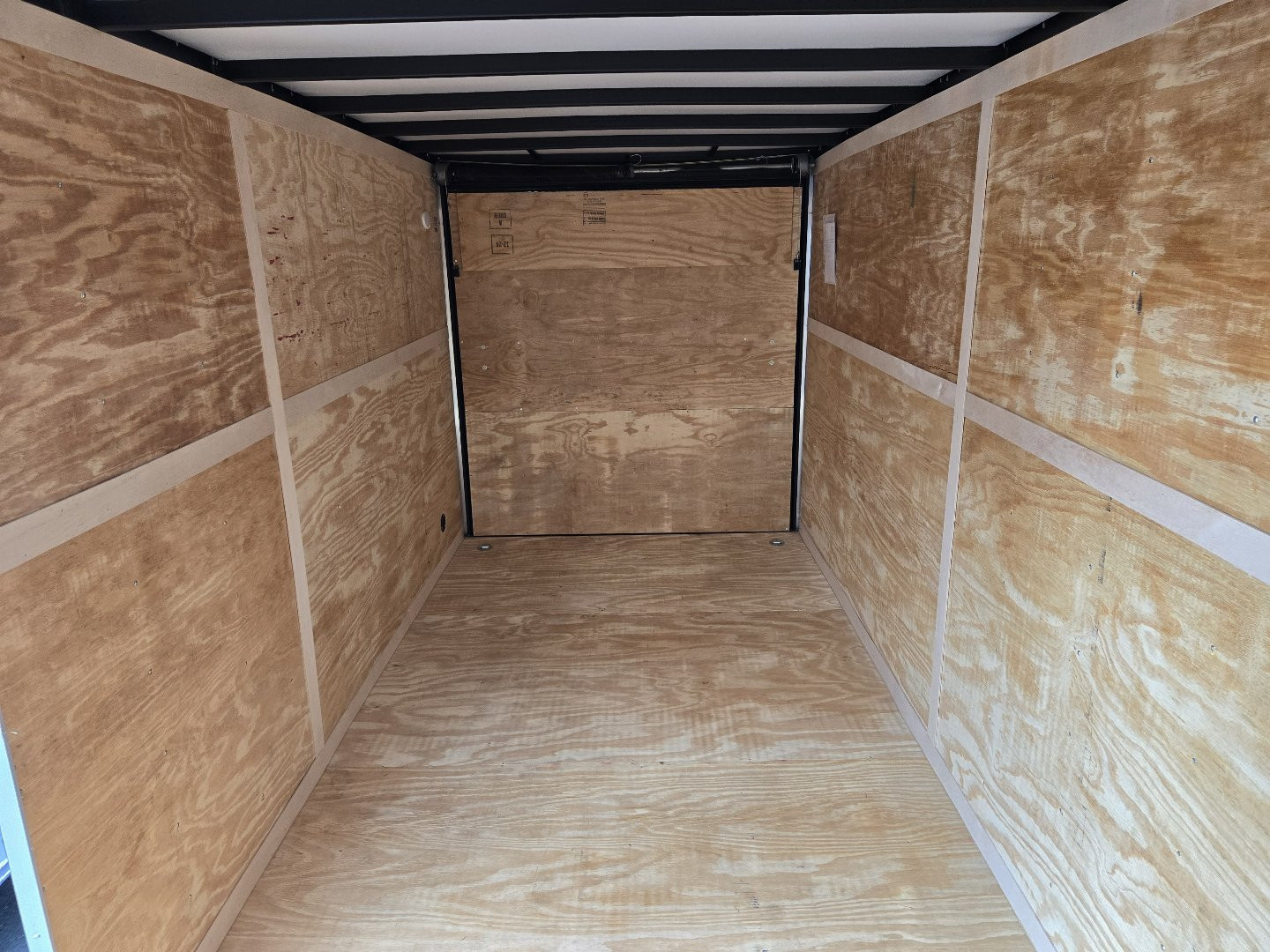 New 7 x 16 Homesteader Intrepid V-Nose Cargo Trailer, 7k GVWR ***6" Extra Height, Black Out Package, Ramp Door, Tie Downs