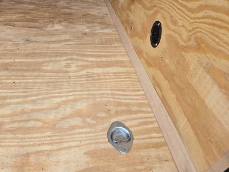 New 7 x 16 Homesteader Intrepid V-Nose Cargo Trailer, 7k GVWR ***6" Extra Height, Black Out Package, Ramp Door, Tie Downs