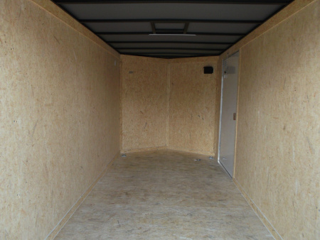 New 2026 Covered Wagon Trailers 7x16 Cargo Trailer / Enclosed Trailer / 7ft Interior / Extra Wide Ramp / 48" RV Door / .030 White Exterior