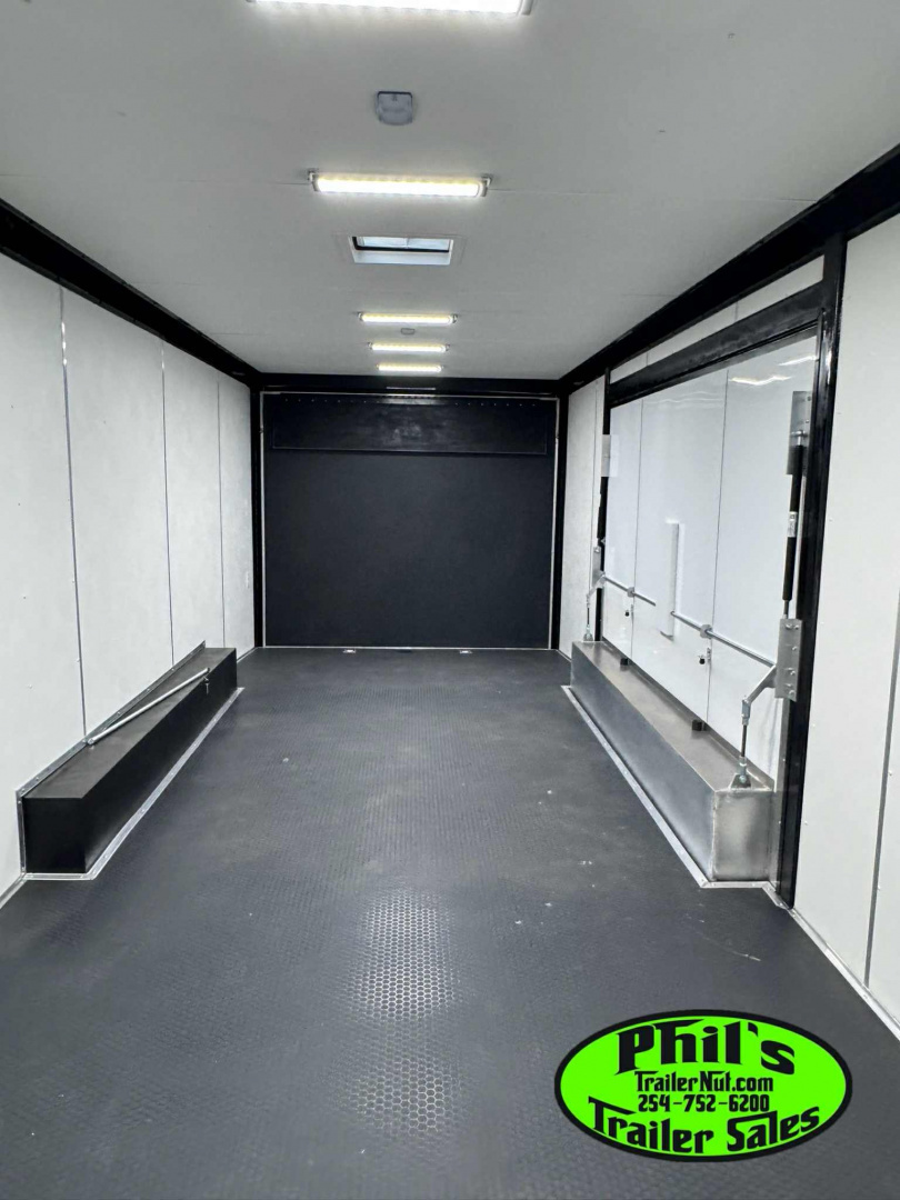 New Pace American 8.5X24 RACE TRAILER FULL ESCAPE DOOR WITH REMOVABLE FENDER Car / Racing Trailer