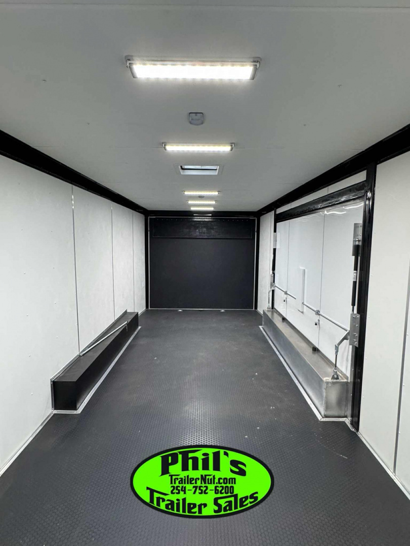 New Pace American 8.5X24 RACE TRAILER FULL ESCAPE DOOR WITH REMOVABLE FENDER Car / Racing Trailer