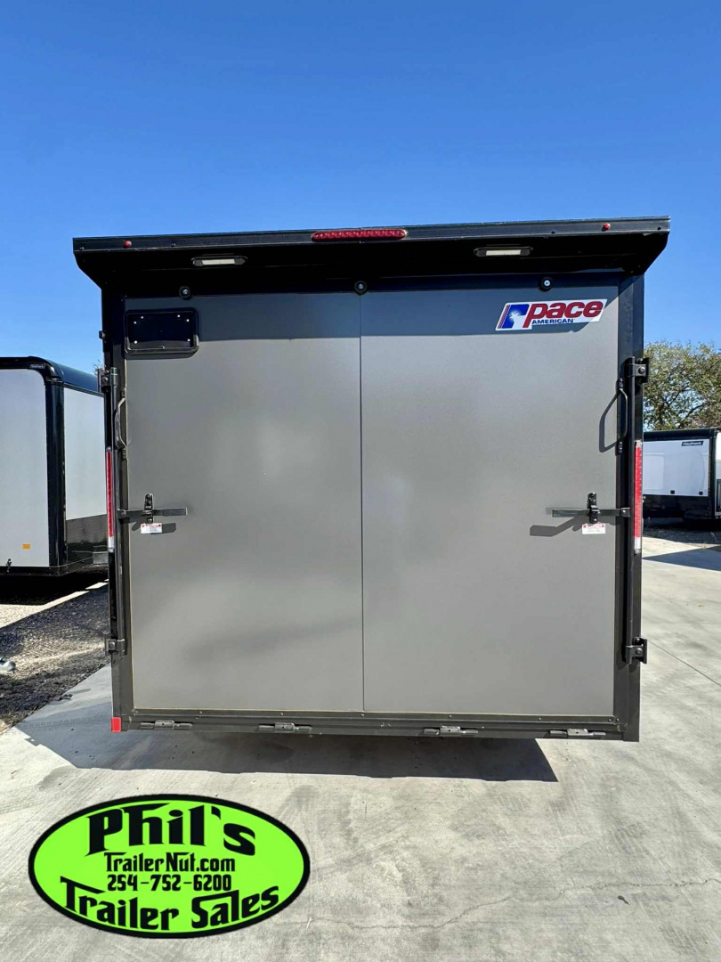 New Pace American 8.5X24 RACE TRAILER FULL ESCAPE DOOR WITH REMOVABLE FENDER Car / Racing Trailer