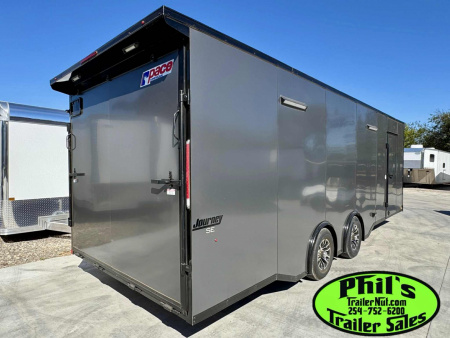New Pace American 8.5X24 RACE TRAILER FULL ESCAPE DOOR WITH REMOVABLE FENDER Car / Racing Trailer