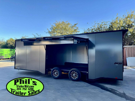 New Pace American 8.5X24 RACE TRAILER FULL ESCAPE DOOR WITH REMOVABLE FENDER Car / Racing Trailer