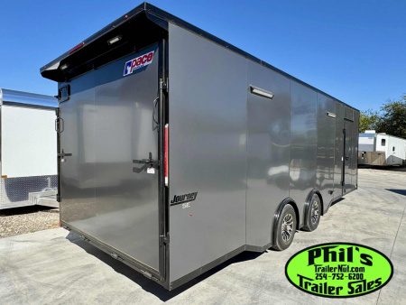New Pace American 8.5X24 RACE TRAILER FULL ESCAPE DOOR WITH REMOVABLE FENDER Car / Racing Trailer