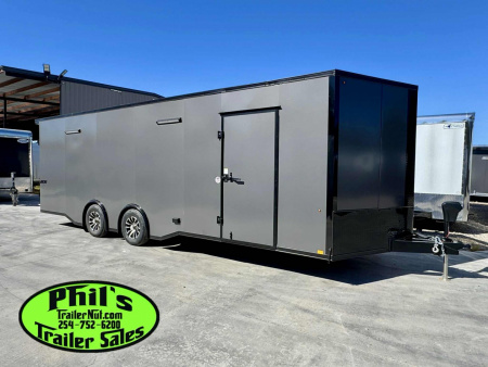 New Pace American 8.5X24 RACE TRAILER FULL ESCAPE DOOR WITH REMOVABLE FENDER Car / Racing Trailer