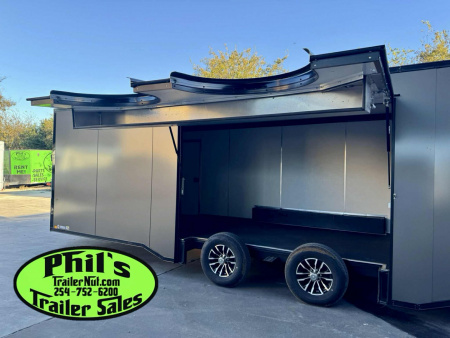 New Pace American 8.5X24 RACE TRAILER FULL ESCAPE DOOR WITH REMOVABLE FENDER Car / Racing Trailer