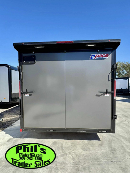 New Pace American 8.5X24 RACE TRAILER FULL ESCAPE DOOR WITH REMOVABLE FENDER Car / Racing Trailer