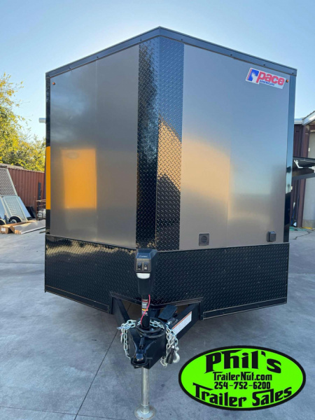 New Pace American 8.5X24 RACE TRAILER FULL ESCAPE DOOR WITH REMOVABLE FENDER Car / Racing Trailer