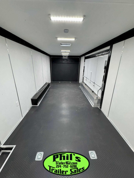 New Pace American 8.5X24 RACE TRAILER FULL ESCAPE DOOR WITH REMOVABLE FENDER Car / Racing Trailer