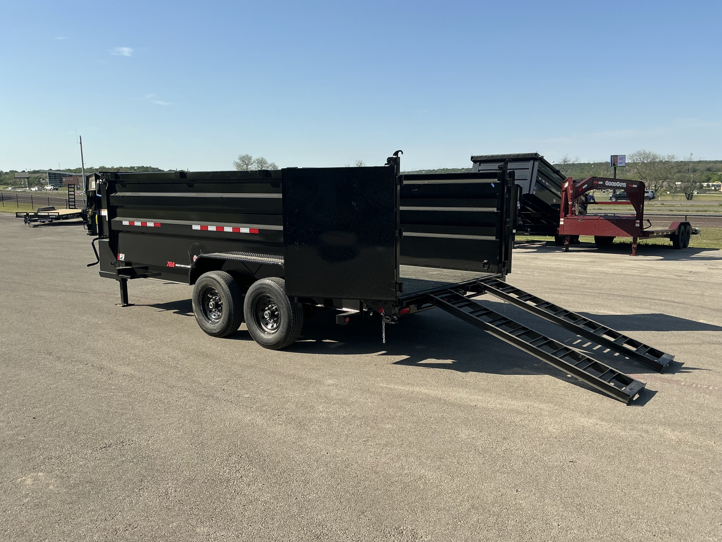 New 2026 PJ 83"x16' GN Tandem Axle Low Pro High Side Dump w/ 48" Sides – DM