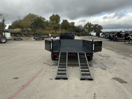 New 2026 PJ 83"x14' BP Tandem Axle Low Pro Telescopic Dump w/ 24" Sides – DT