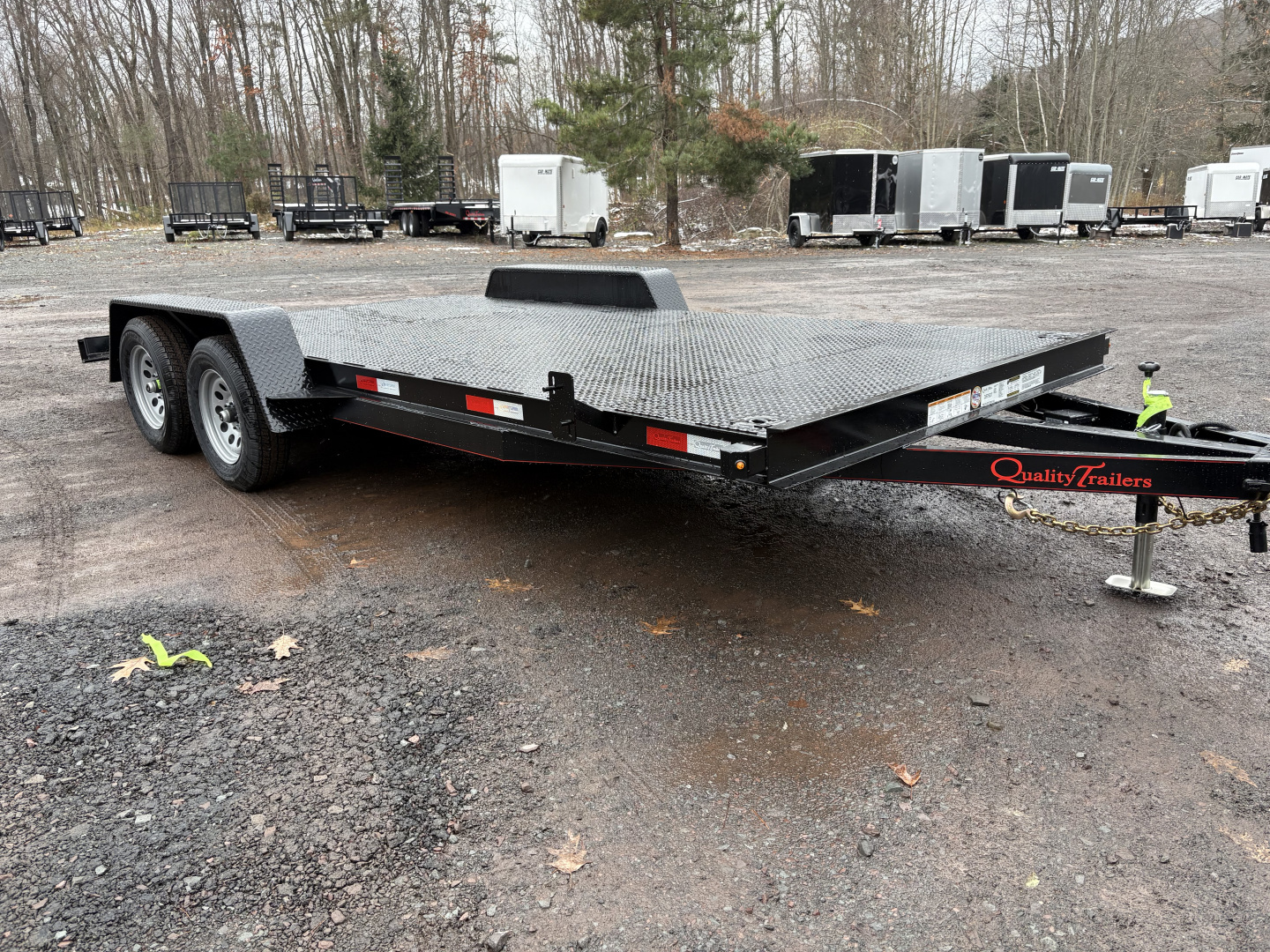 New 2026 QUALITY TRAILERS 82" x 18' (14' + 4' Dove Tail) General Duty Car Hauler 7K Car / Racing Trailer
