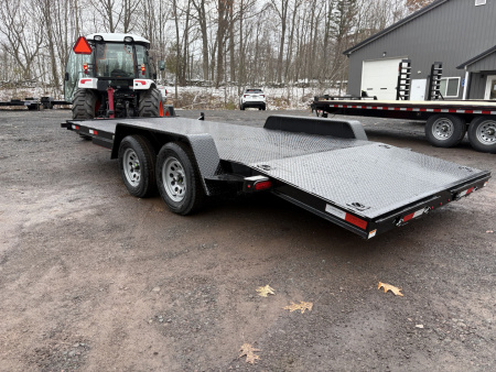 New 2026 QUALITY TRAILERS 82" x 18' (14' + 4' Dove Tail) General Duty Car Hauler 7K Car / Racing Trailer