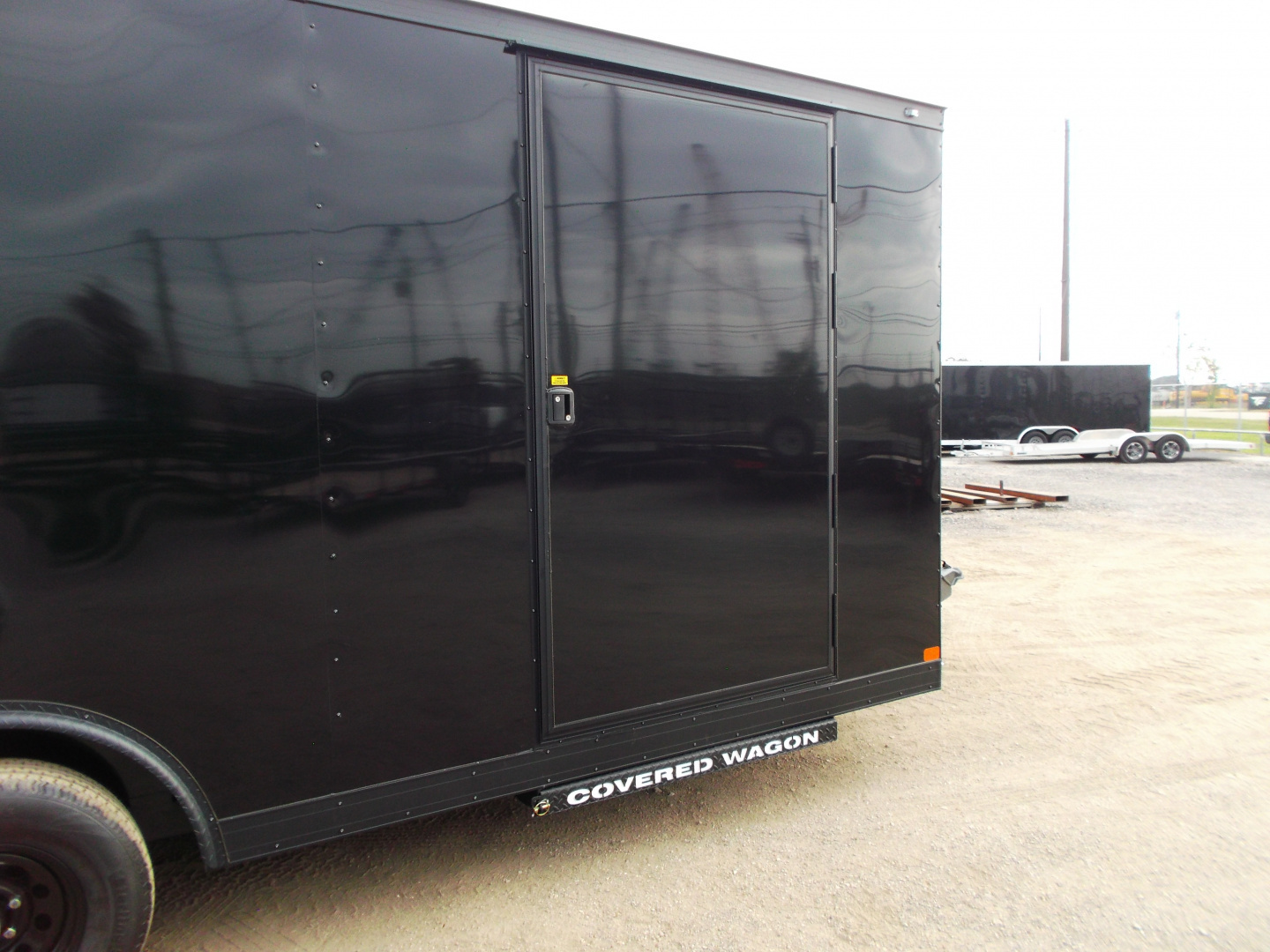 New 2026 Covered Wagon Trailers 8.5x20 Cargo / Enclosed Trailer / Car Hauler / 5200# Axles / 7ft Interior / 60" Triple Tube Tongue / 48" RV Door / Extra Wide Ramp / .080 Black Skin / Black Out Package
