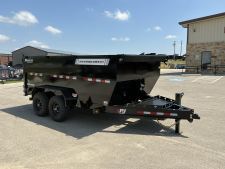 New 2026 PJ 83"x14' BP Tandem Axle Low Pro Telescopic Dump w/ 48" Sides - DT