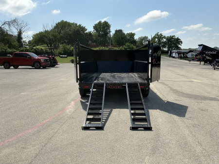 New 2026 PJ 83"x14' BP Tandem Axle Low Pro Telescopic Dump w/ 48" Sides - DT