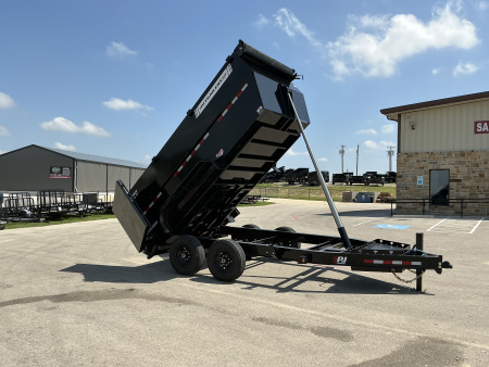 New 2026 PJ 83"x14' BP Tandem Axle Low Pro Telescopic Dump w/ 48" Sides - DT