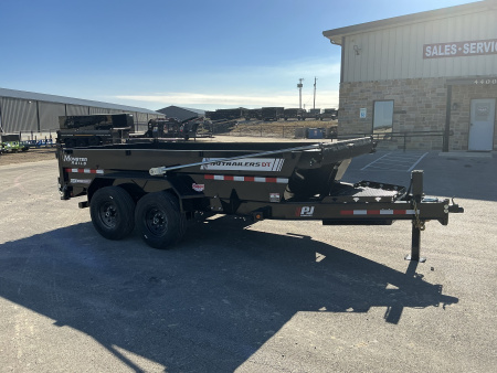 New 2026 PJ 83"x14' BP Tandem Axle Low Pro Telescopic Dump w/ 24" Sides – DT Voyager Package