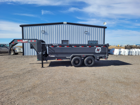 New 2026 Buckshot 83"x14' Telescopic Gooseneck Dump Trailer W/3' Sides/8KAxles