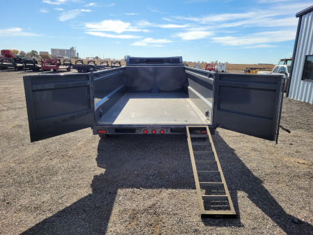 New 2026 Buckshot 83"x14' Telescopic Gooseneck Dump Trailer W/3' Sides/8KAxles