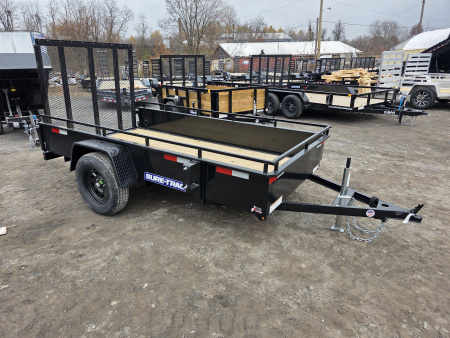 New 2026 Sure-Trac 5X10 STEEL HIGH SIDES Utility Trailer