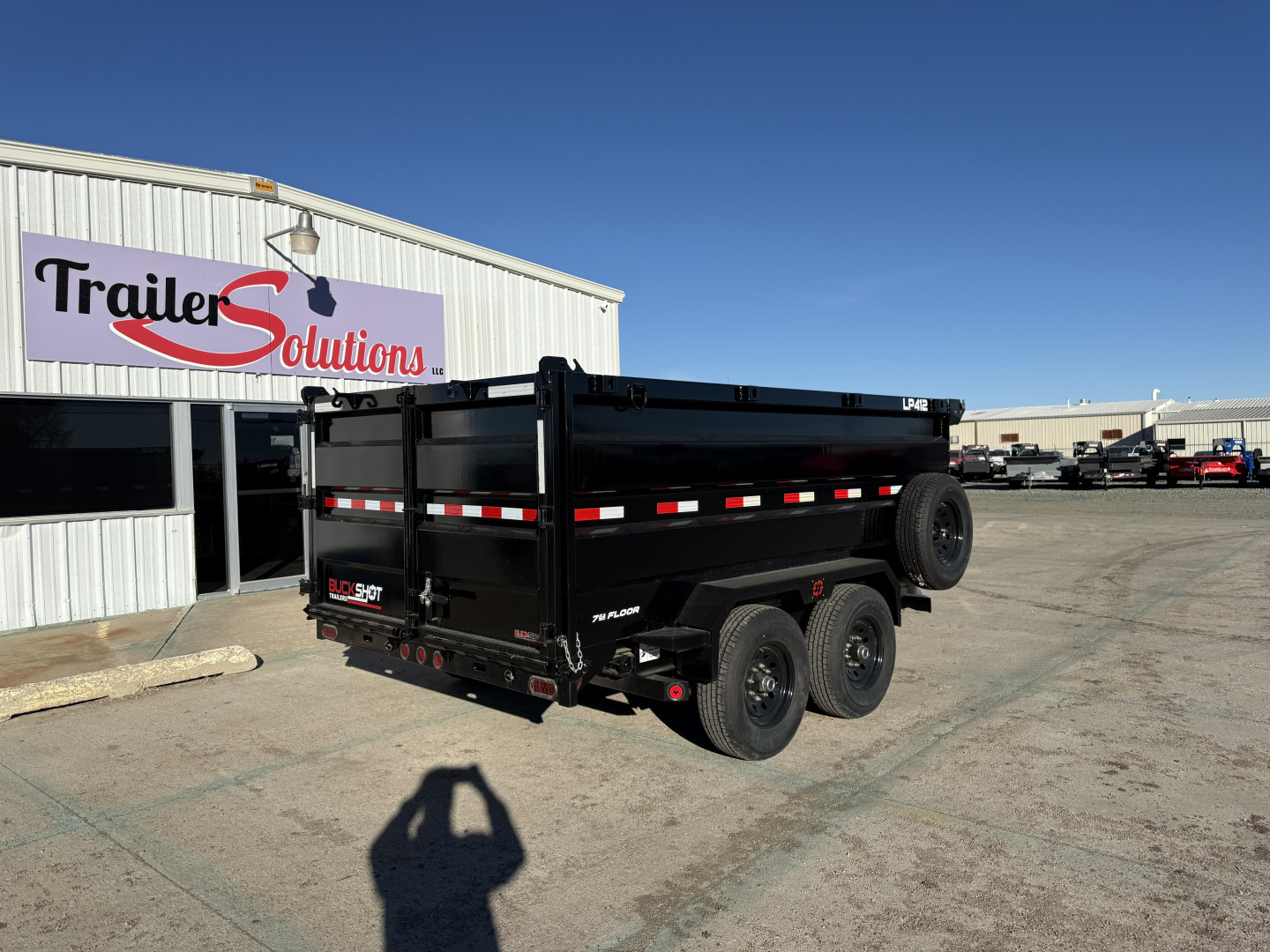 New 2025 Buckshot MFG 12'X83"X 48" Dump Trailer