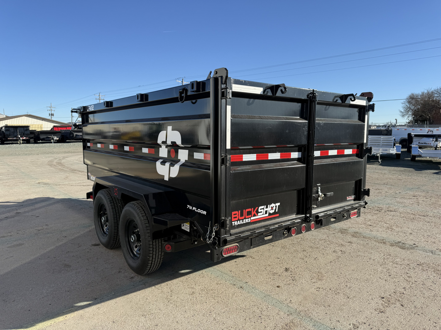 New 2025 Buckshot MFG 12'X83"X 48" Dump Trailer