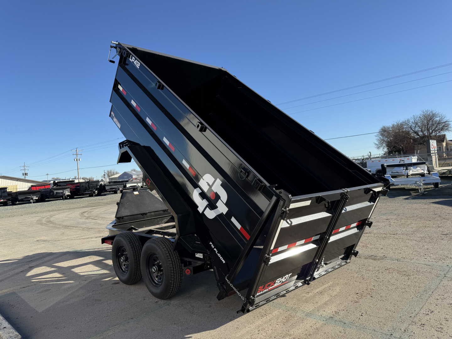 New 2025 Buckshot MFG 12'X83"X 48" Dump Trailer