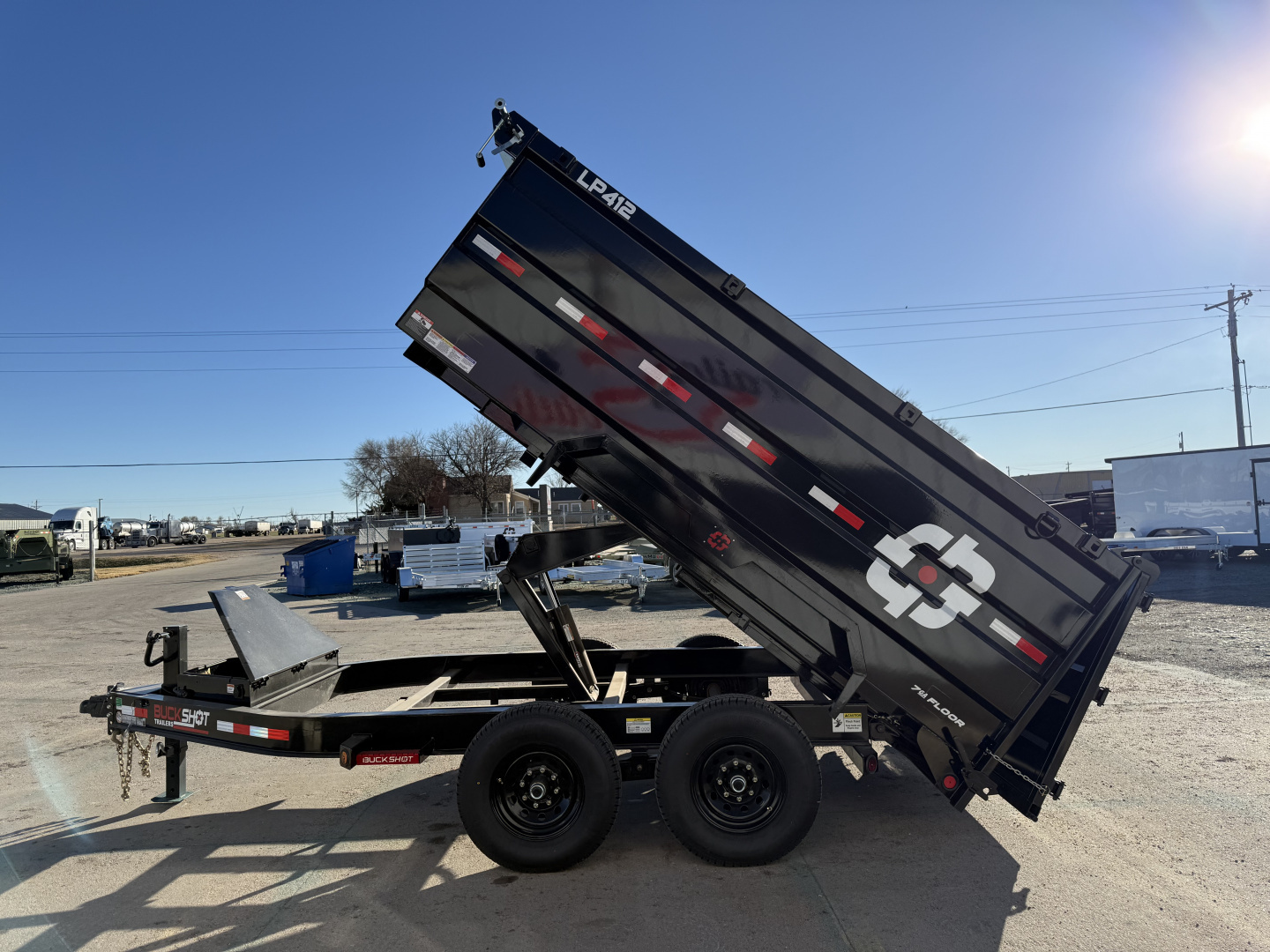 New 2025 Buckshot MFG 12'X83"X 48" Dump Trailer